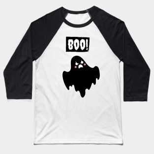 Angry Ghost Boo! Baseball T-Shirt